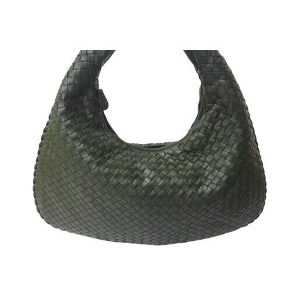 BOTTEGA VENETA Intrecciato Hobo Hobo Shoulder Bag Green Leather - Picture 2 of 8